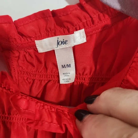 Joie Cute Ruched Top, Size Medium - Picture 2 of 7